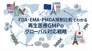 FDA・EMA・PMDA規制比較でわかる再生医療GMPのグローバル対応戦略
