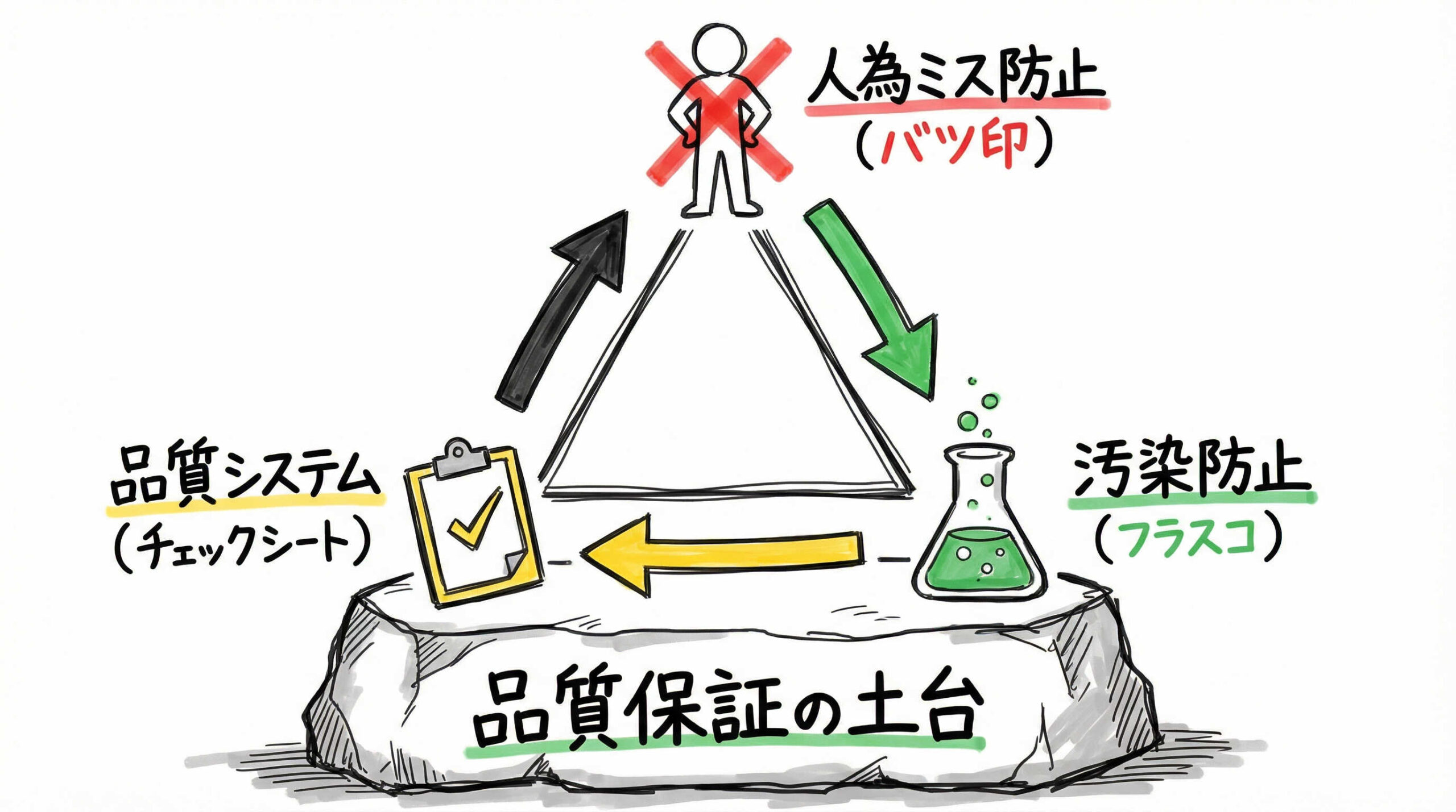 GMPの3原則と品質保証システムが重要視される背景